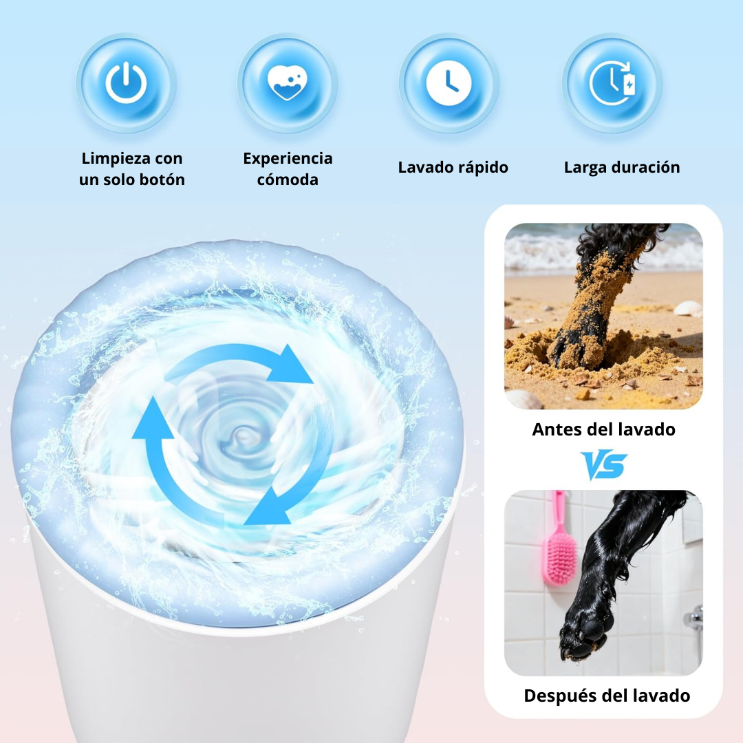 LimpiaPatas Eléctrico para Mascotas